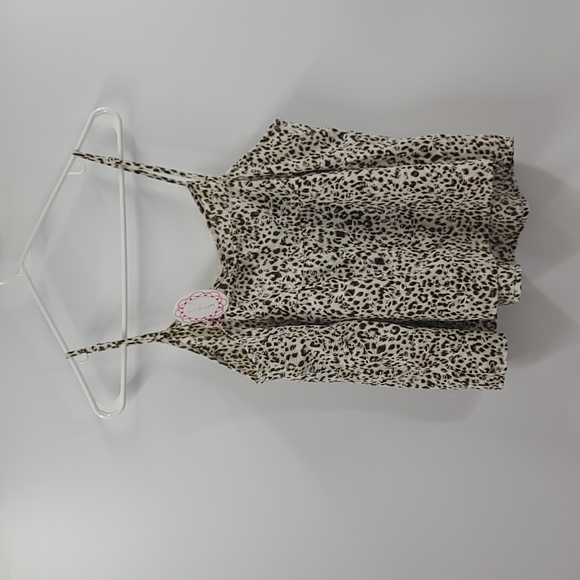 Nwt. Umgee leopard print eyelet lace tank top - Picture 2 of 7